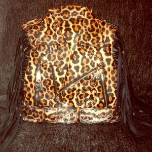 Just In Leopard Backpack Purse  ❤️